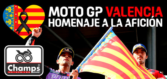 Homenaje Champs Power a la afición y al Circuit Ricardo Tormo en memoria de los afectados por la DANA