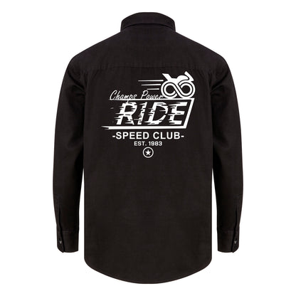 Vista trasera de CAMISA PREMIUM CHAMPS POWER SPEED CLUB BLACK