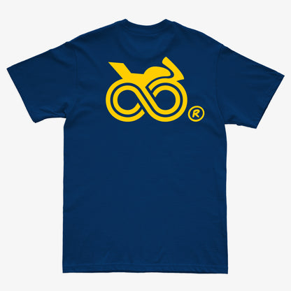 Vista trasera de CAMISETA PREMIUM CHAMPS POWER BASIC BLUE