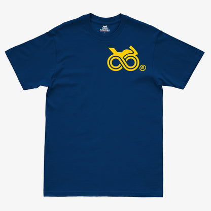 Vista frontal de CAMISETA PREMIUM CHAMPS POWER BASIC BLUE