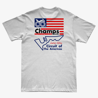 Vista trasera de CAMISETA PREMIUM CHAMPS POWER USA WHITE