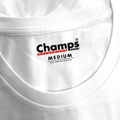 Vista frontal de CAMISETA PREMIUM CHAMPS POWER RENAIXEMENT MOTOGP 24/25 VALENCIA LIMITED EDITION