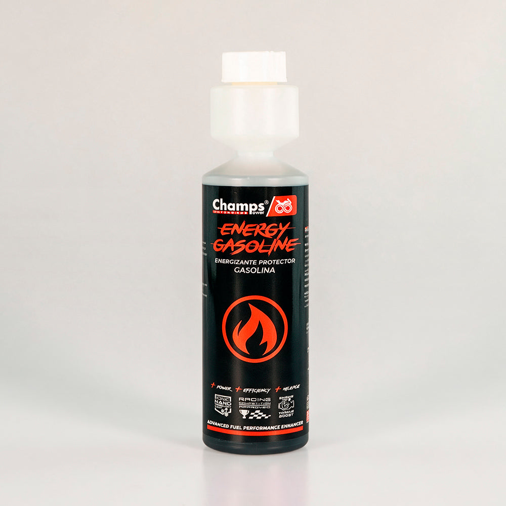Envase de ENERGY GASOLINE · Mejorador de combustión y octanaje
