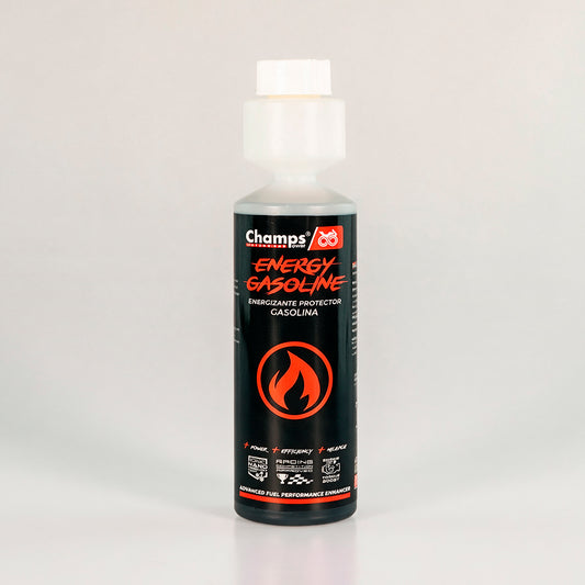 Envase de ENERGY GASOLINE · Mejorador de combustión y octanaje