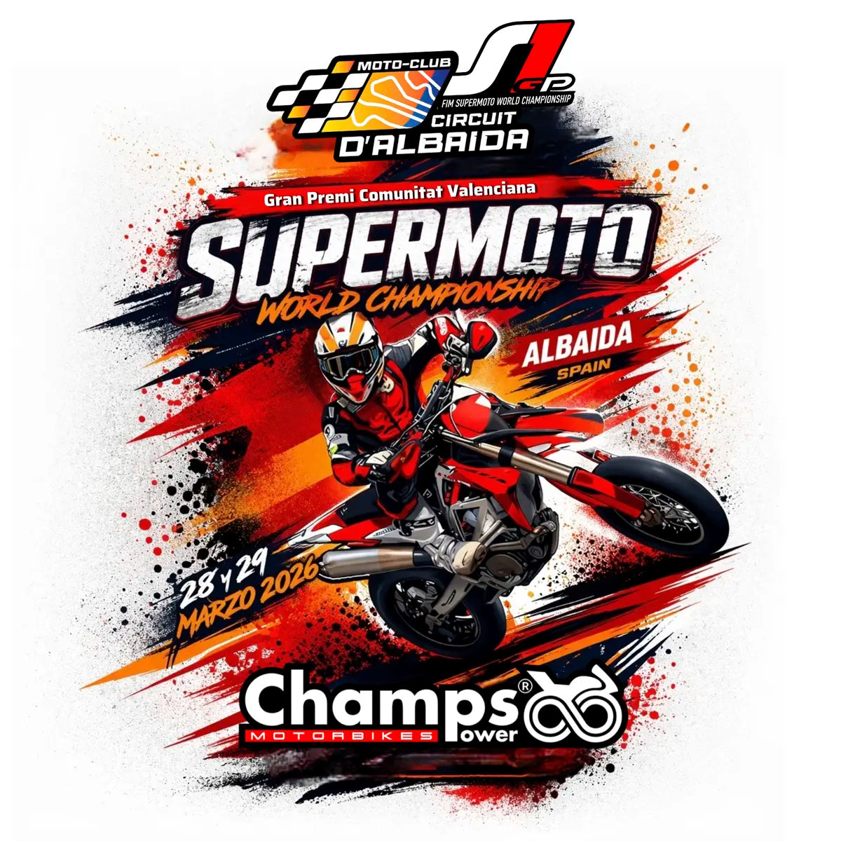 Camiseta oficial Supermoto World Championship Circuit d'Albaida