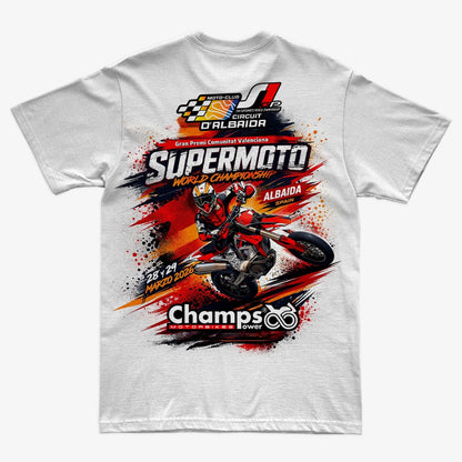 Vista trasera de Camiseta oficial Supermoto World Championship Circuit d'Albaida